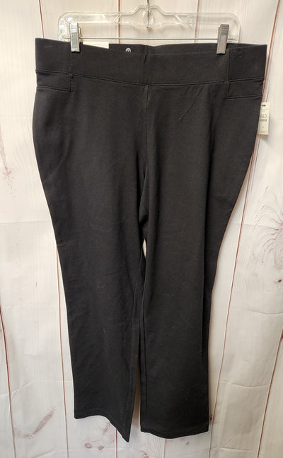 NWT Talbots Women's Size 1X Black Sweatpants