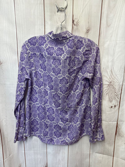 J Crew Women's Size XS Purple Long Sleeve Top