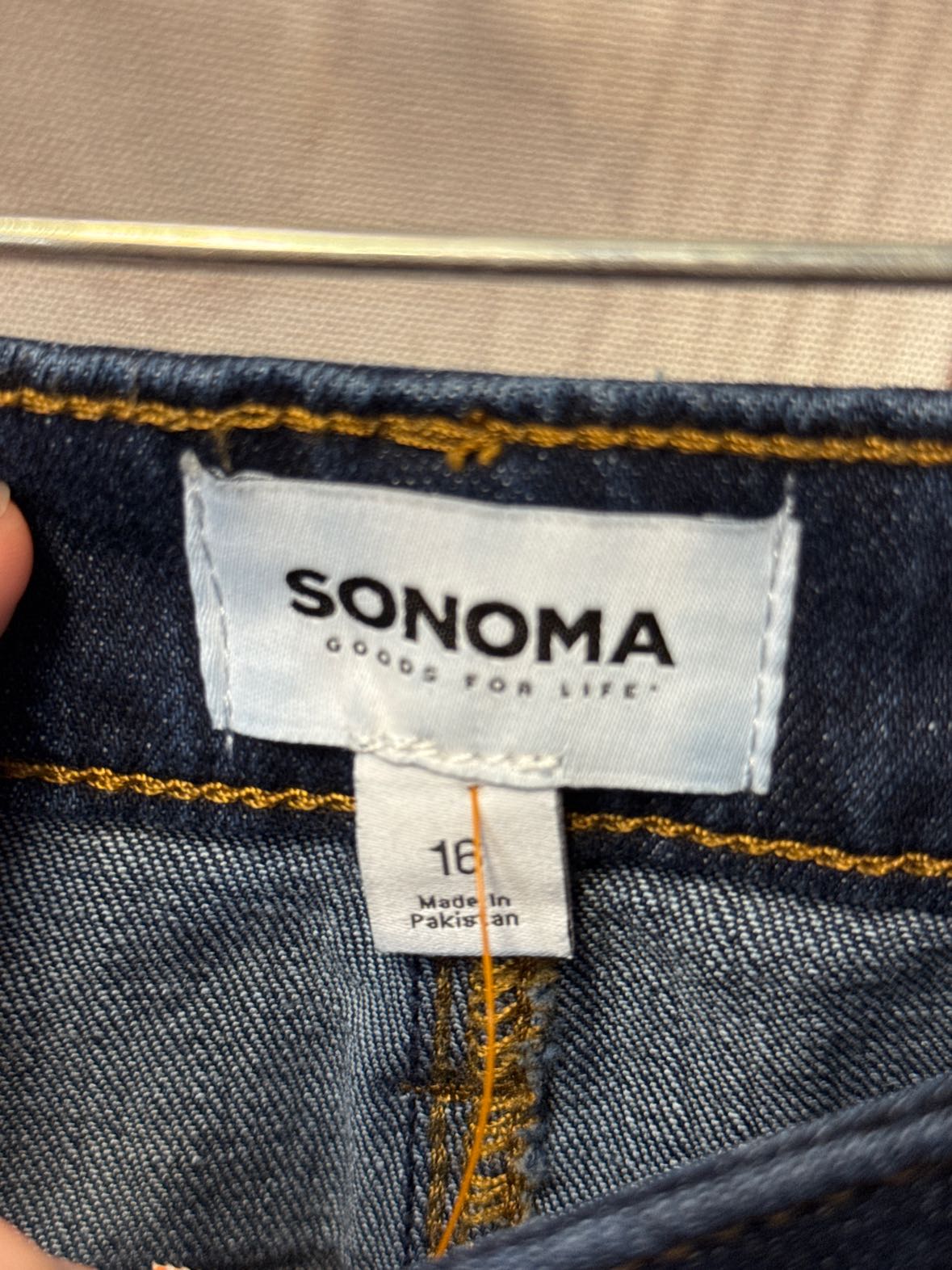 Sonoma Women's Size 16 Blue Skirt