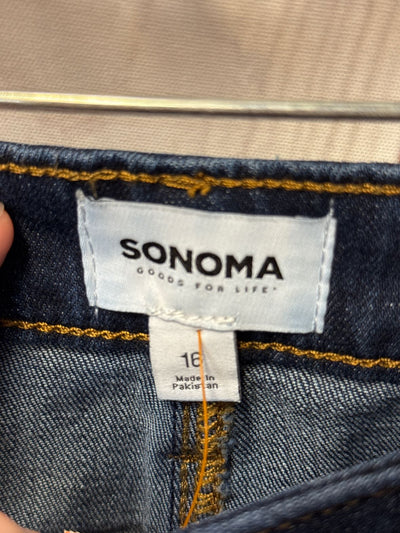 Sonoma Women's Size 16 Blue Skirt