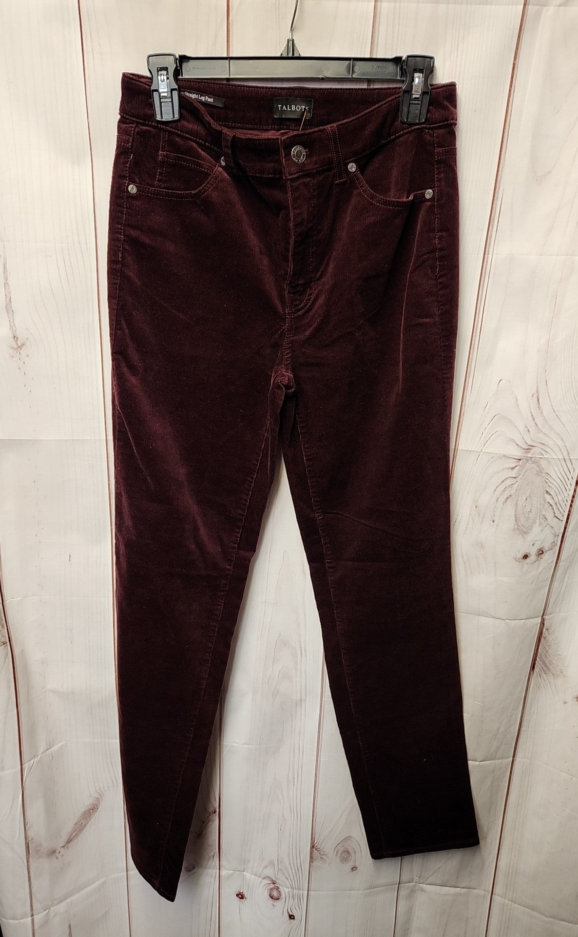 Talbots Women's Size 2 Purple Corduroy Straight Leg Pants