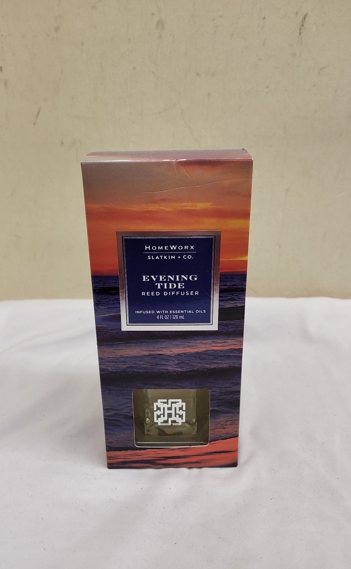 NIB Homeworx Evening Tide Reed Diffuser Candle