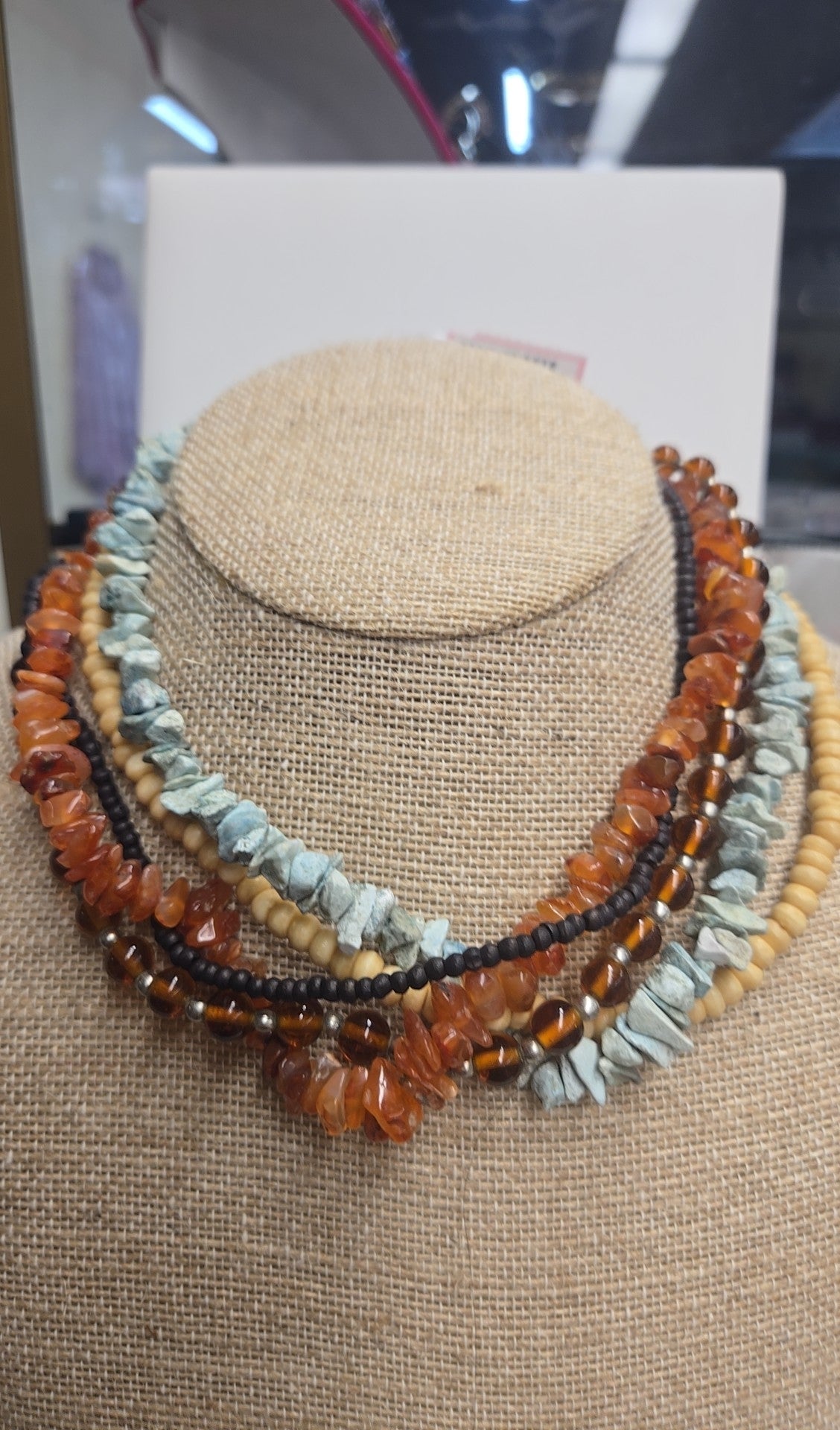 5 Strand Multi-Color Necklace