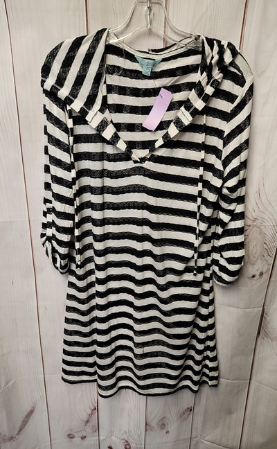 Balance Women's Size L White & Black Cover-Up
