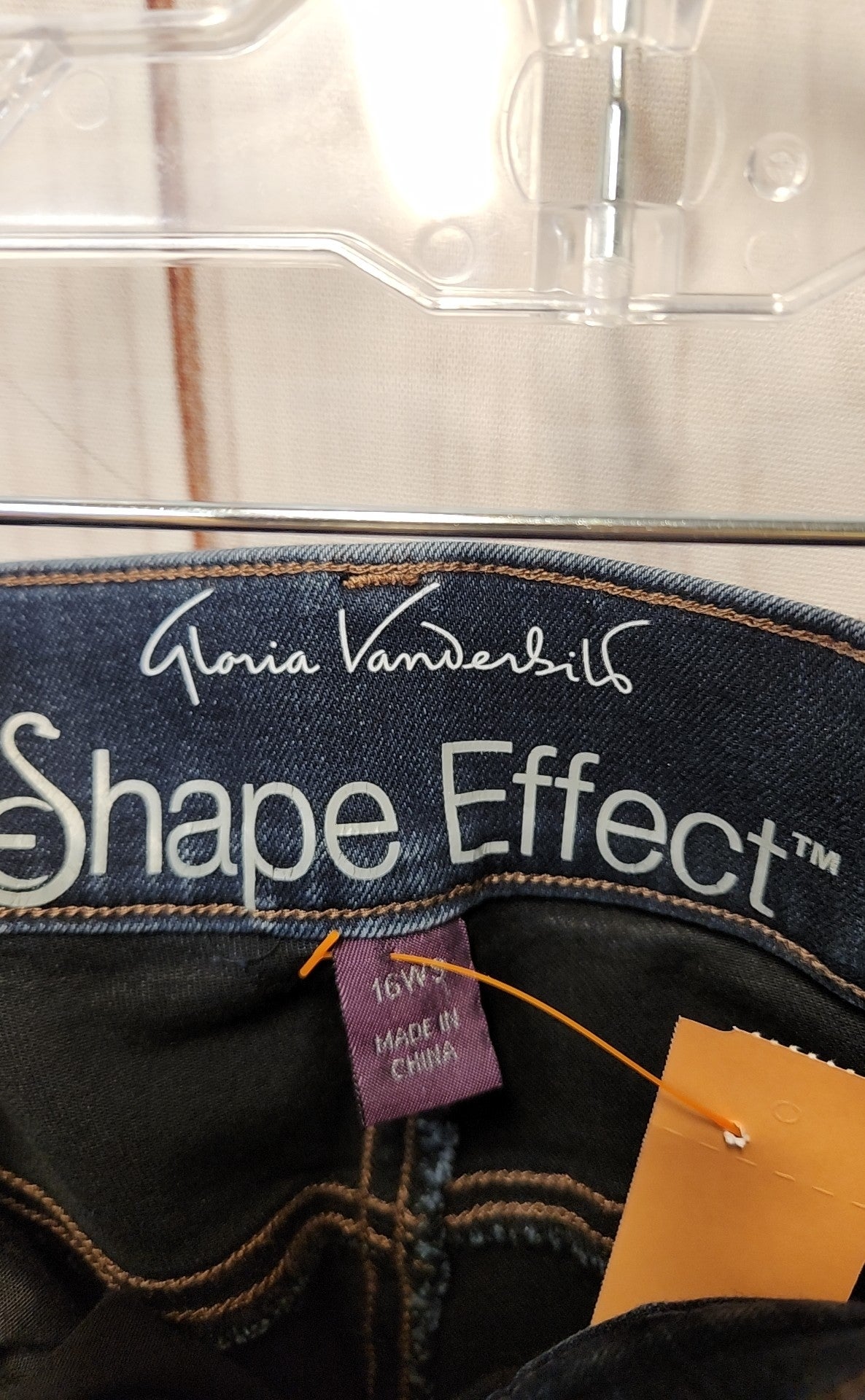 Gloria Vanderbilt Women's Size 16 Blue Jeans High Rise Straight