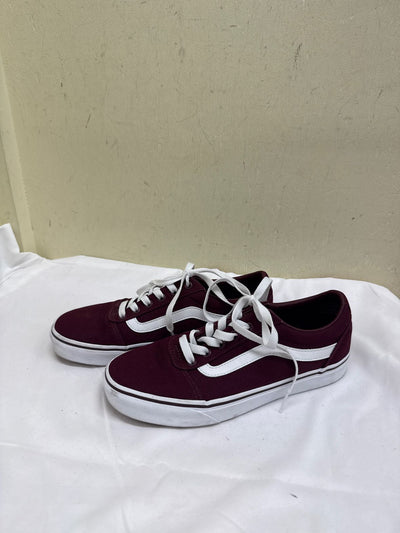 Vans Women's Size 8 Maroon Sneakers Shoes