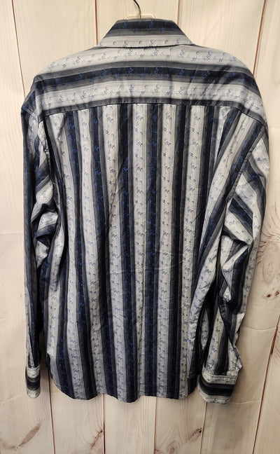 Robert Graham Men's Size XL Blue Shirt