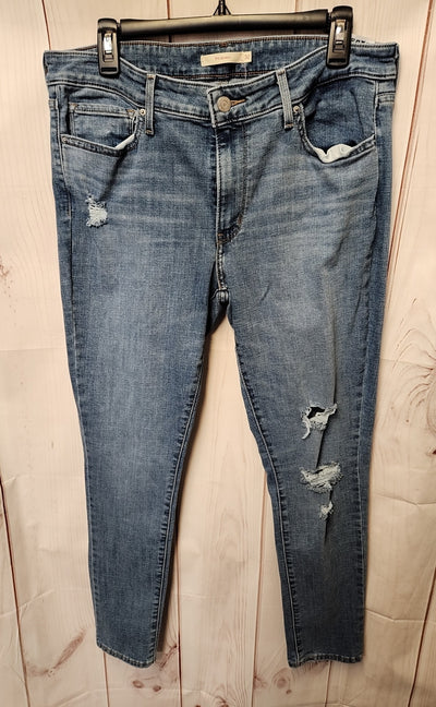 Levis Women's Size 32 (13-14) Blue Jeans 711 Skinny