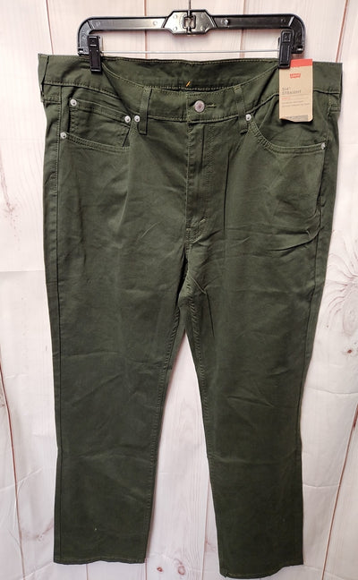 NWT Levis Men's Size 38x32 Green Pants 514 Straight