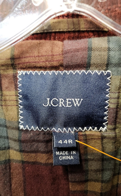 J Crew Men's Size 44 Red Corduroy Sport Coat