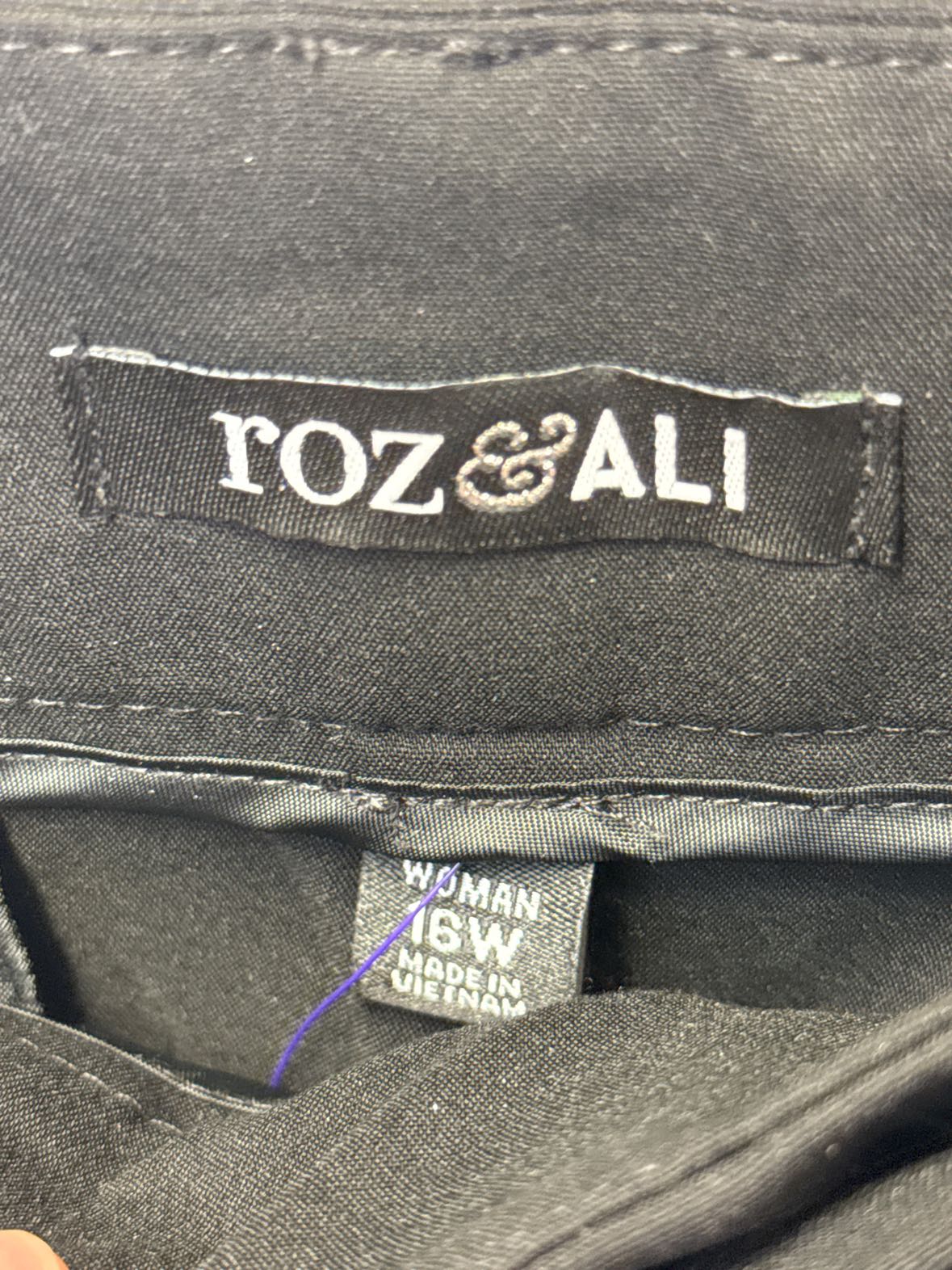Roz & Ali Women's Size 16 Black Pants