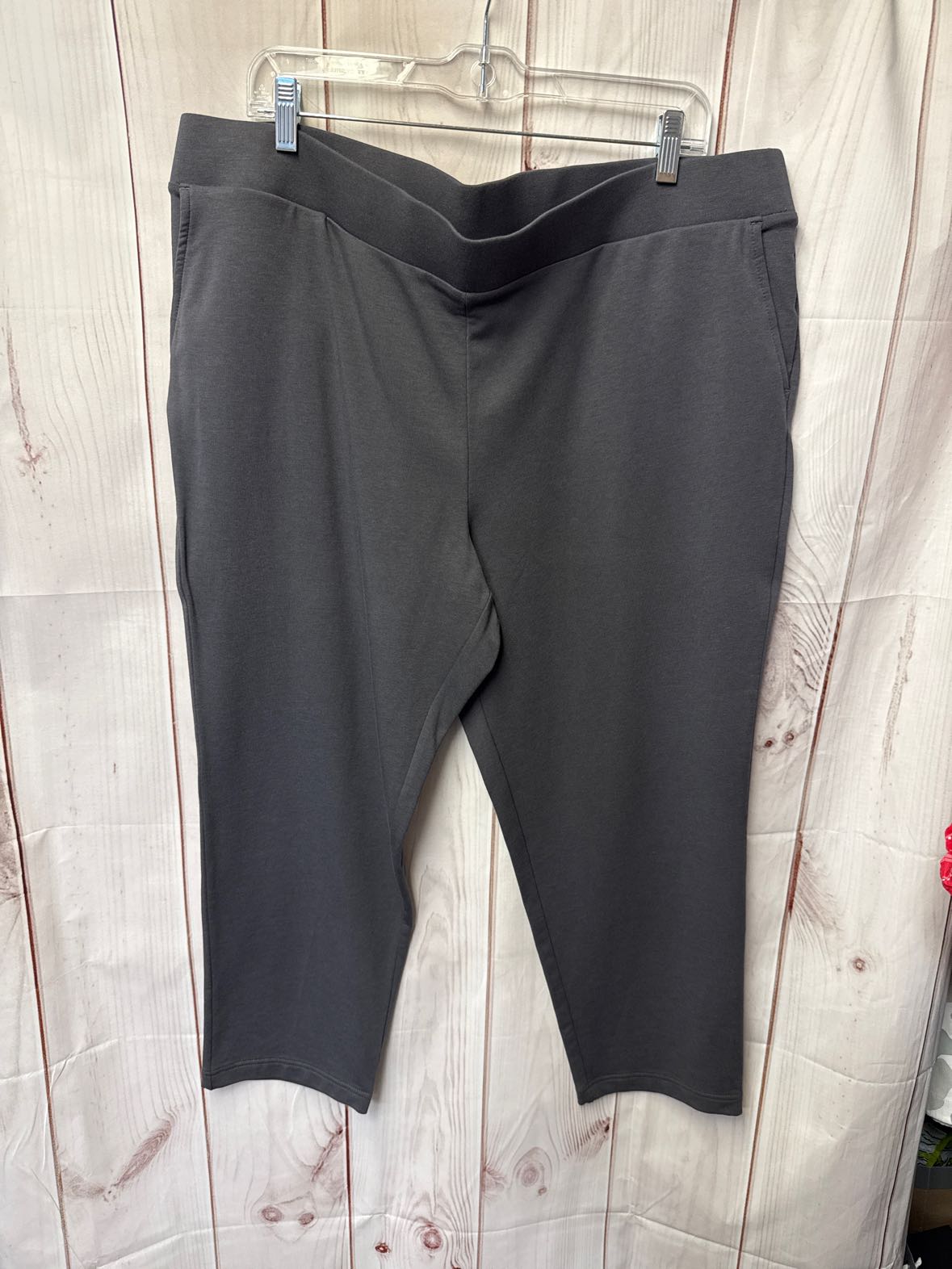 Pure Jill Women's Size XL Gray Pants Slim Leg Cropped