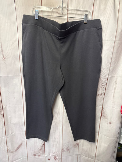 Pure Jill Women's Size XL Gray Pants Slim Leg Cropped