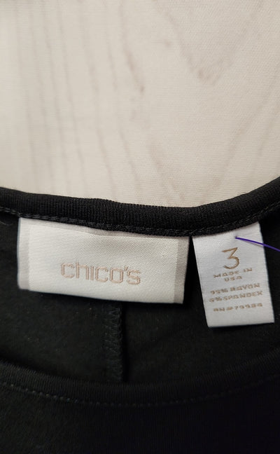 Chico's Women's Size 3 = US 16 Black Dress