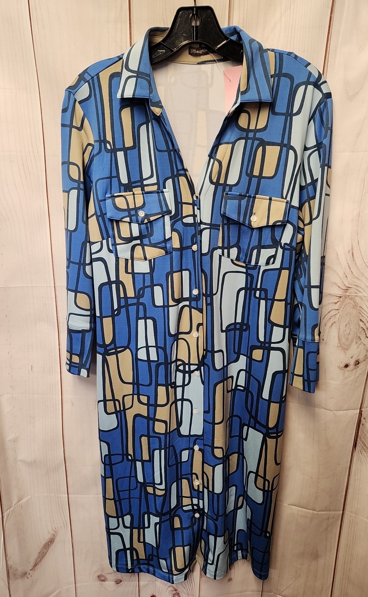 J McLaughlin Women's Size L Blue Dress