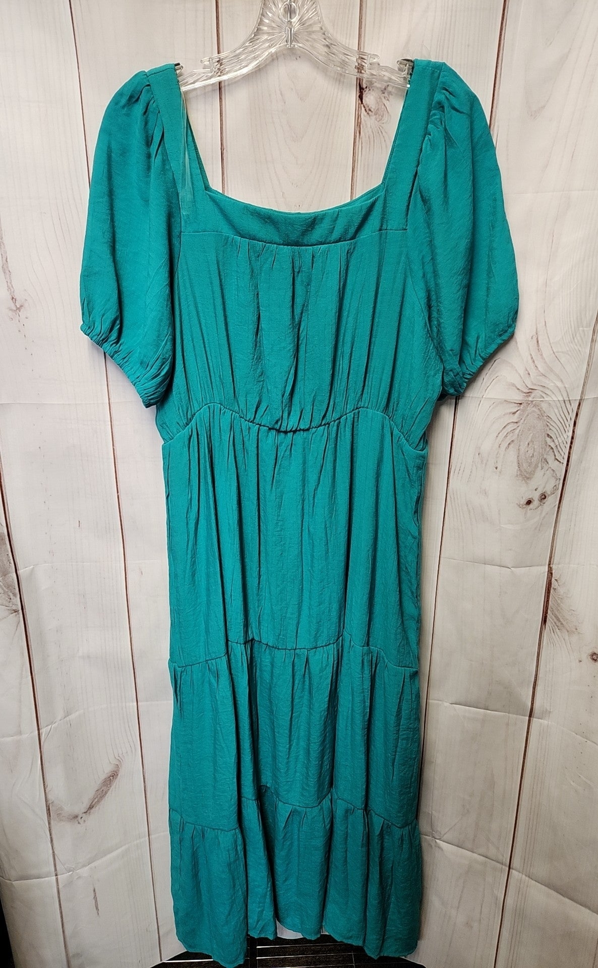 NWT NY Collection Women's Size XL Petite Turquoise Dress