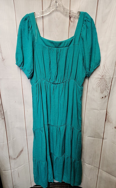NWT NY Collection Women's Size XL Petite Turquoise Dress