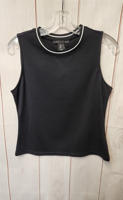 Tahari Women's Size S Black Sleeveless Top