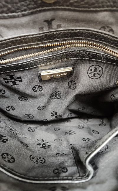 Tory Burch Black Leather Crossbody Purse Bag