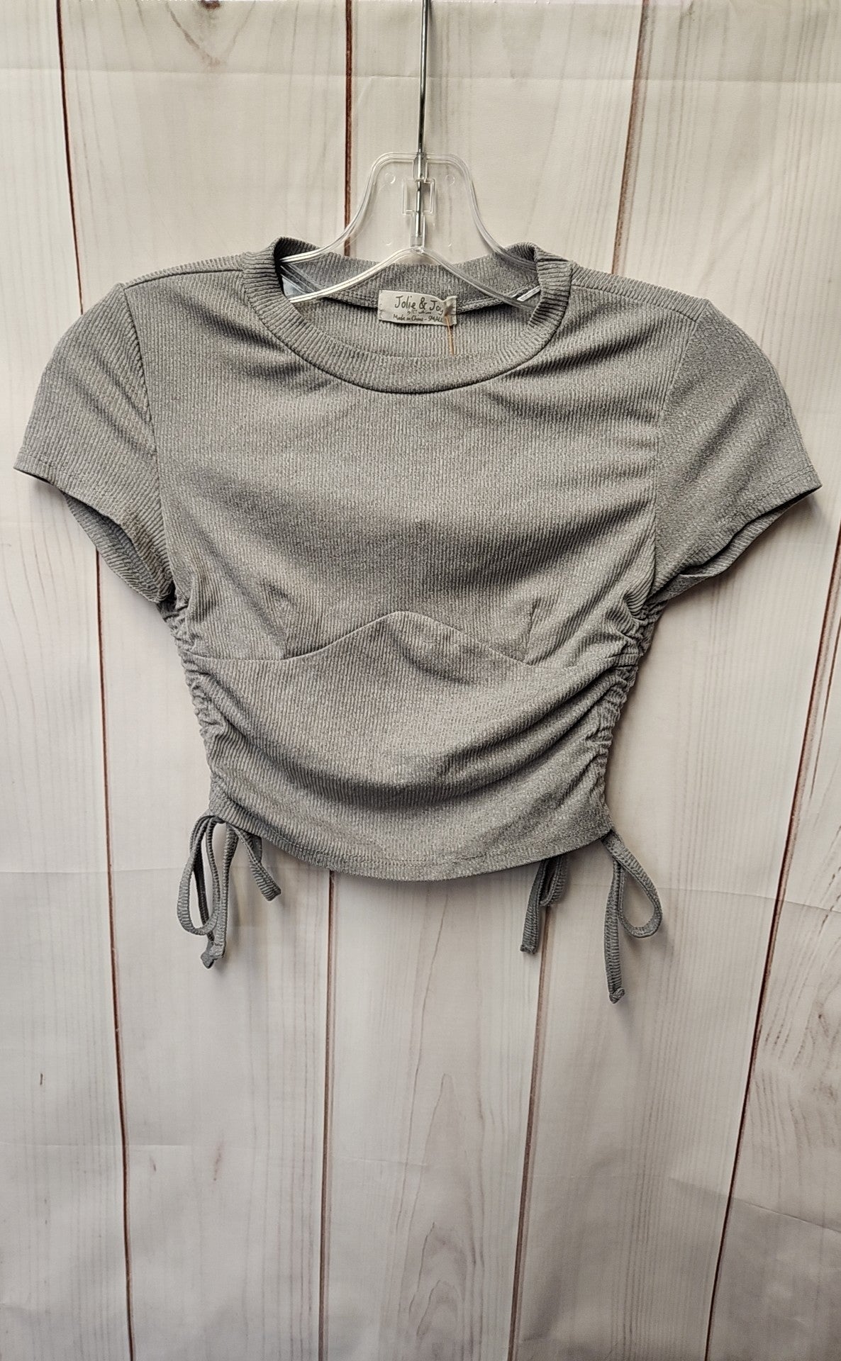 Jolie & Joy Women's Size S Gray Short Sleeve Top