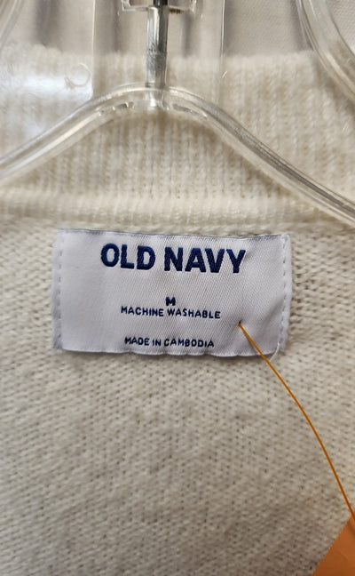 Old Navy Women's Size M White Sweater
