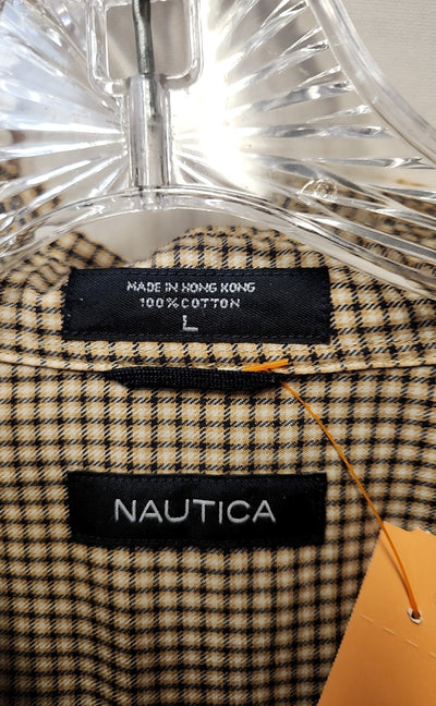 Nautica Men's Size L Brown Shirt