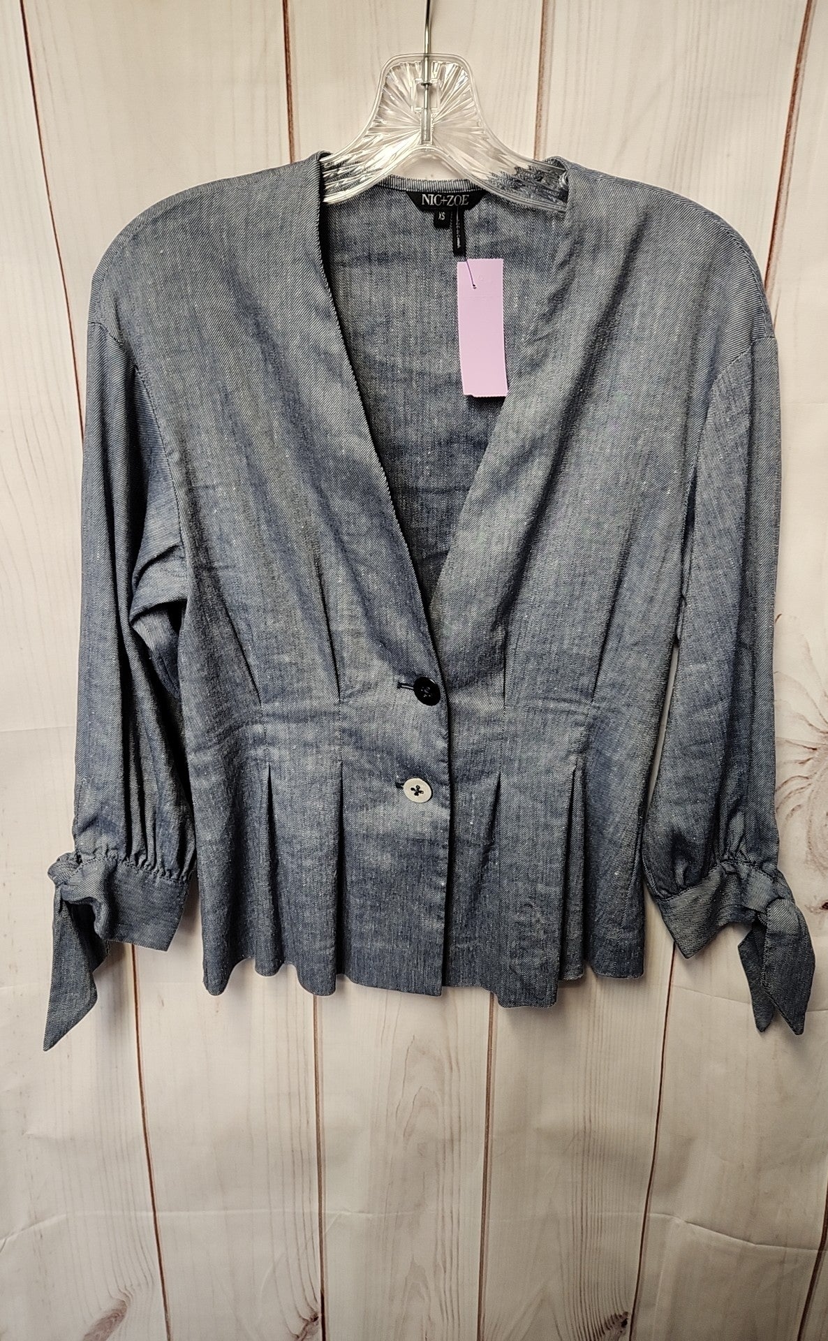 Nic & Zoe Women's Size XS Blue Jacket