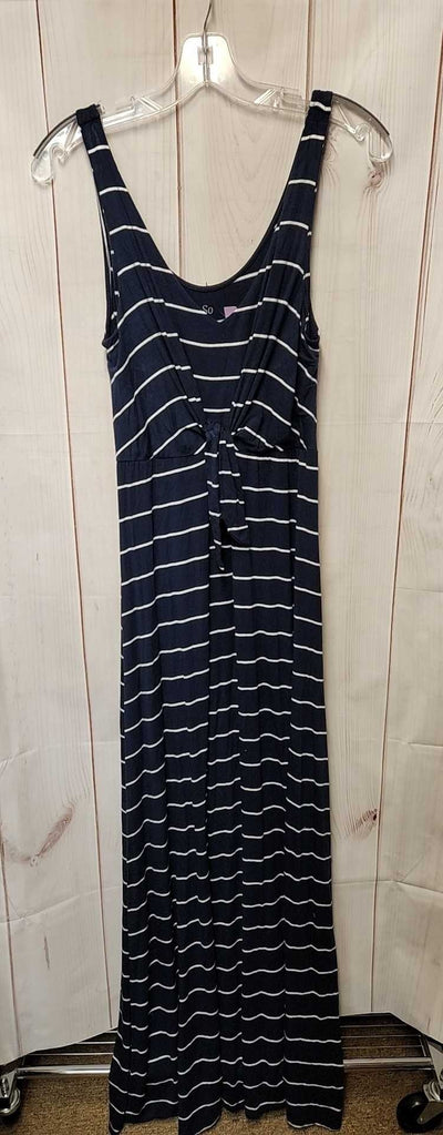 So Women's Size S Navy Dress
