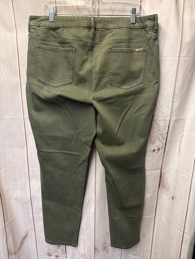 Chico's Women's Size 3 = US 16 Green Jeans
