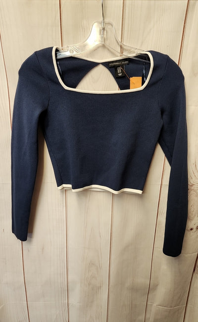 SincerelyJules Women's Size XS Navy Long Sleeve Top