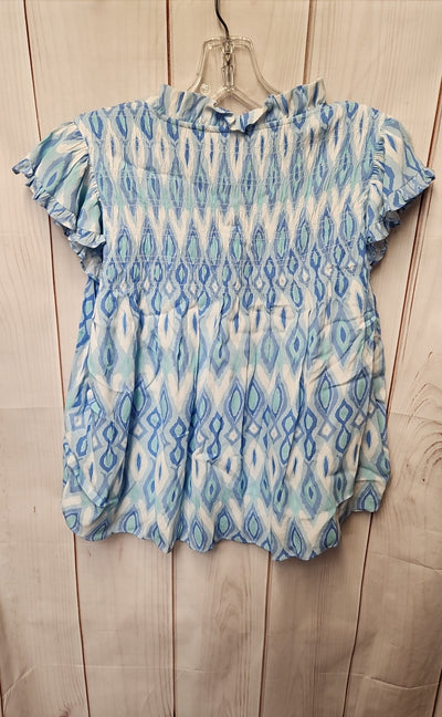 Sail to Sable Women's Size XS Blue Short Sleeve Top
