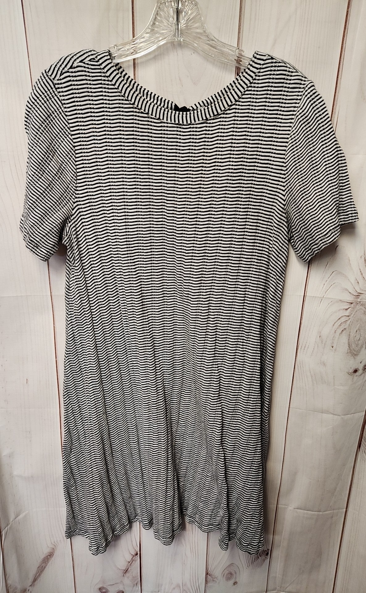 Loft Women's Size M White & Black Dress