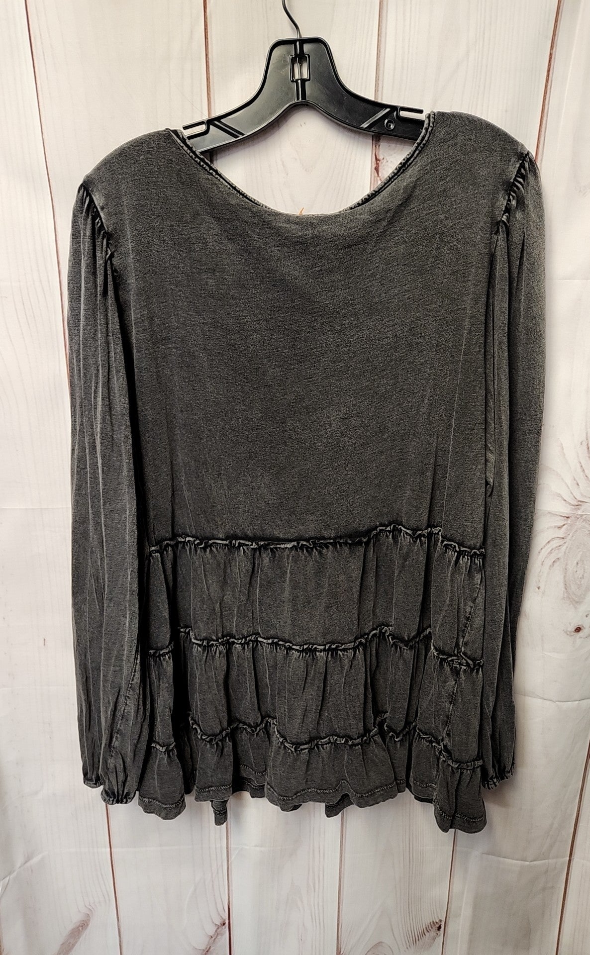 Anthropologie Women's Size L Gray Long Sleeve Top