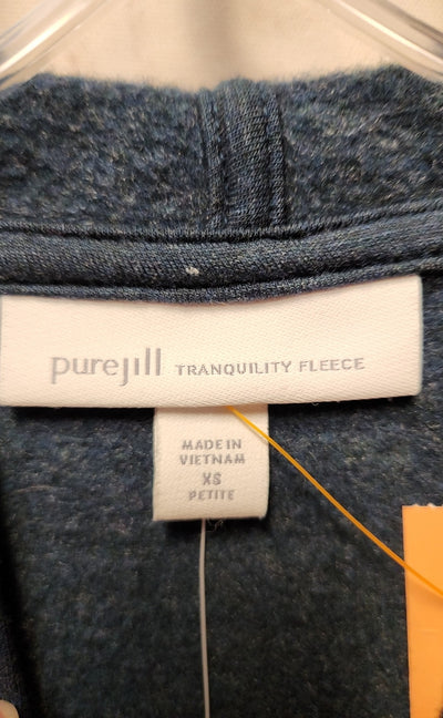 NWT Pure Jill Women's Size XS Petite Teal Long Sleeve Top