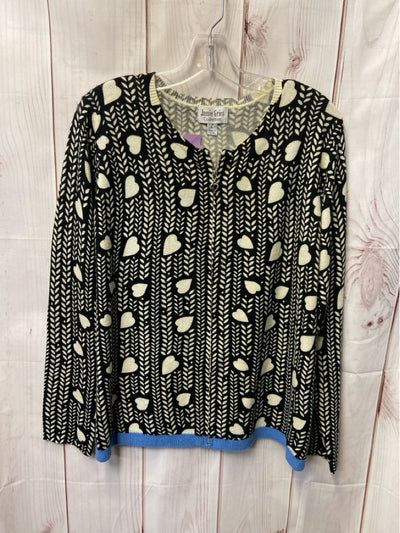 Jamie Gries Women's Size L Black & White Cardigan
