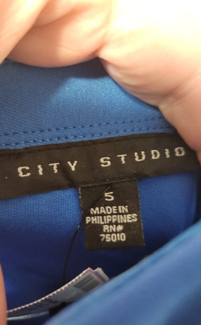 NWT City Studio Women's Size 5 Blue Dress