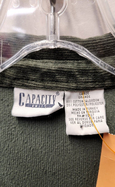 Capacity Men's Size L Green Shirt