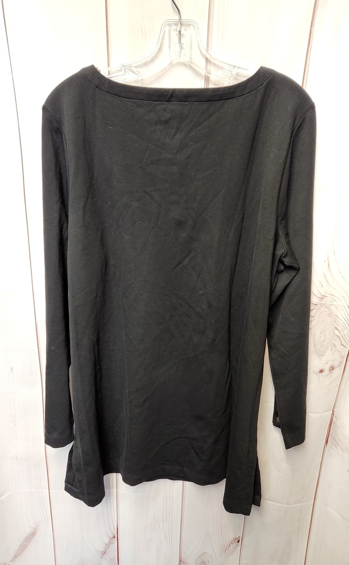 Chico's Women's Size 3 = US XL Black Long Sleeve Top