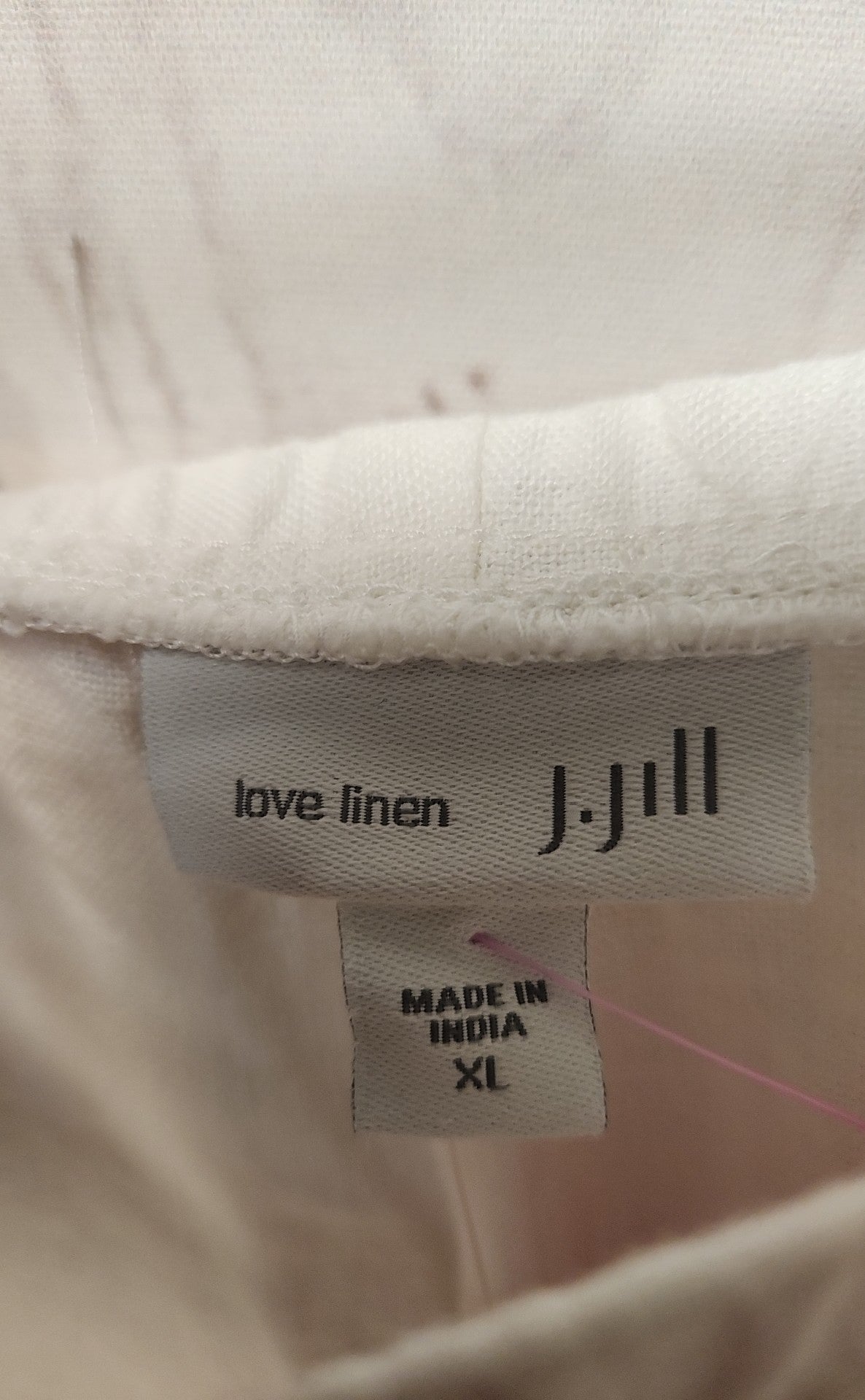 J Jill Women's Size XL White Linen Pants