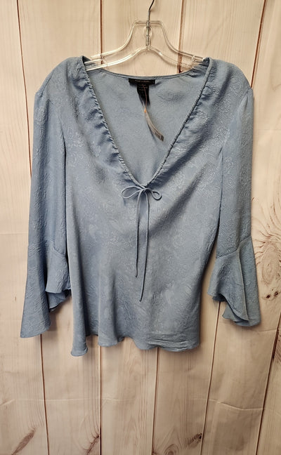 Anne Carson Women's Size S Blue 3/4 Sleeve Top