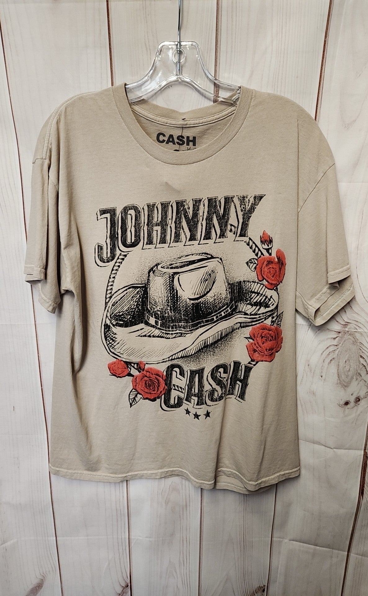 Cash Men's Size M/L Beige Shirt
