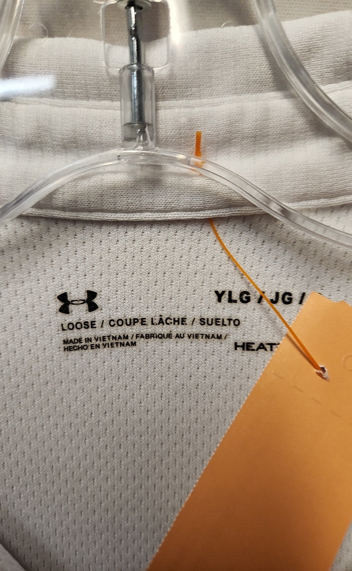 Under Armour Boy's Size 14/16 White Shirt