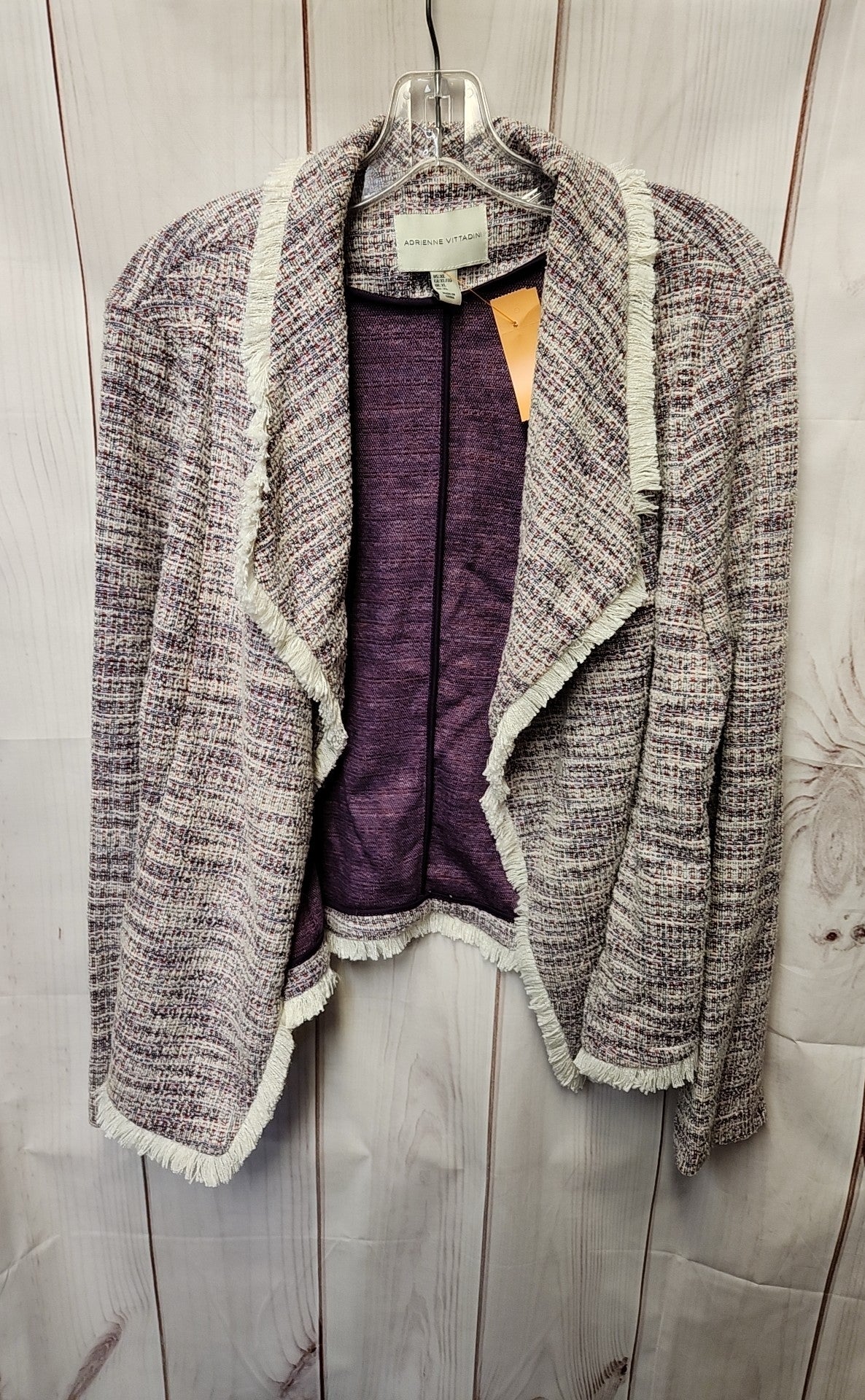 Adrienne Vittadini Women's Size XL Purple Jacket