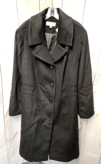 NWT Anne Klein Women's Size 3X Black Coat
