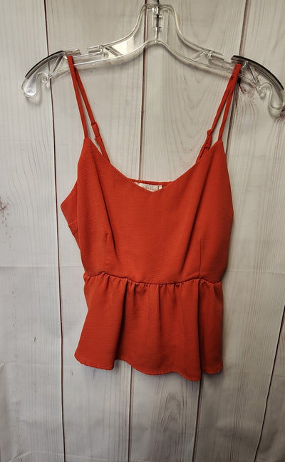 Monteau Women's Size L Red Sleeveless Top