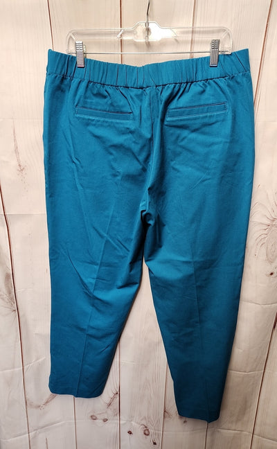 Isaac Mizrahi Live Women's Size 16 Teal Pants