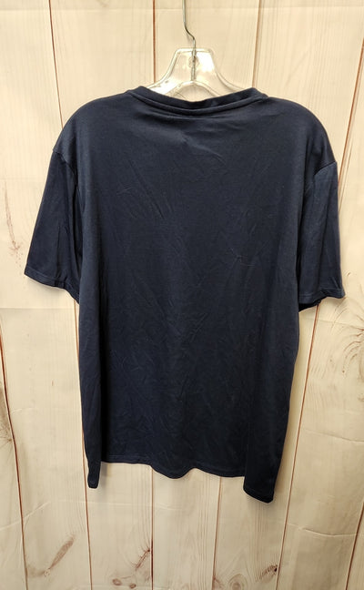 Alfani Women's Size XL Navy Short Sleeve Top