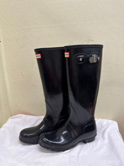 Hunter Women's Size 7 Black Boots Shoes