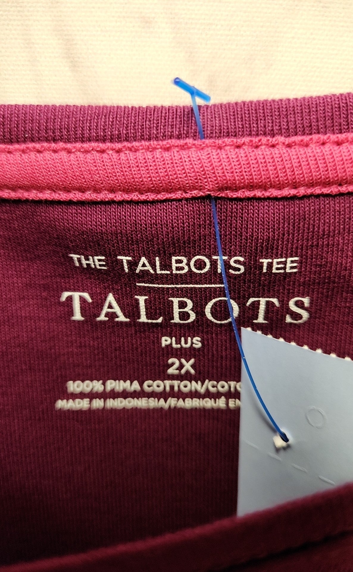 NWT Talbots Women's Size 2X Purple 3/4 Sleeve Top