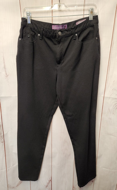 Gloria Vanderbilt Women's Size 12 Black Pants Amanda